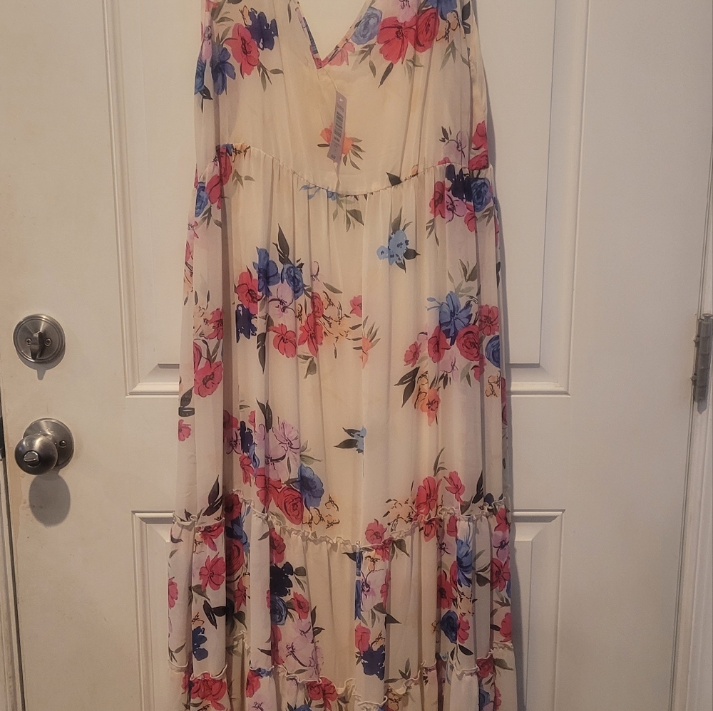 Floral Torrid Sleeveless Maxi Dress